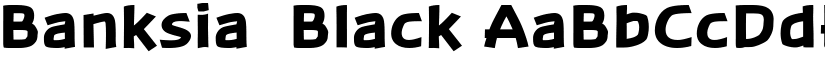 Banksia  Black font