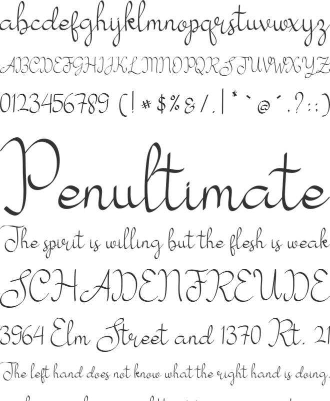 my mecca font preview