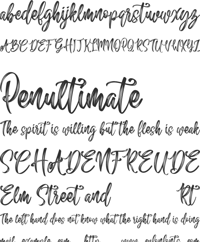 Sailing Heart font preview
