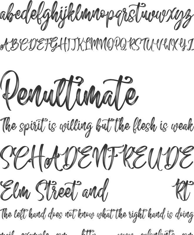 Sailing Heart font preview