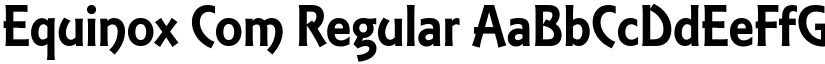Equinox Com font download
