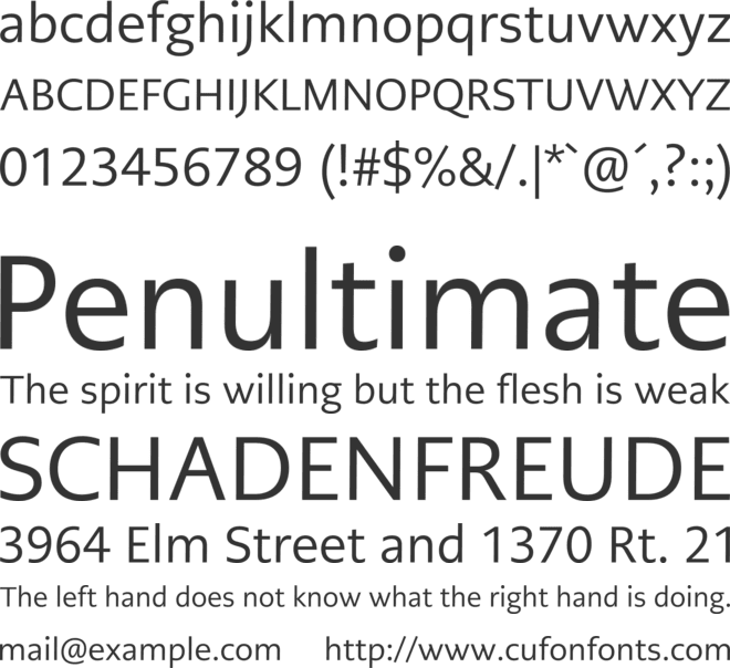 PMNCaeciliaSans Text font preview