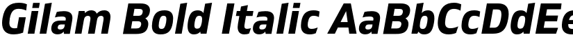 Gilam Bold Italic font