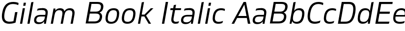 Gilam Book Italic font