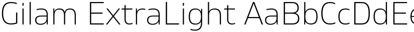 Gilam ExtraLight font