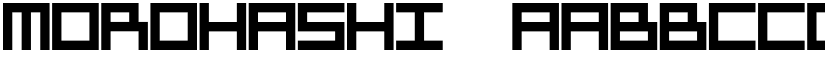 Morohashi font