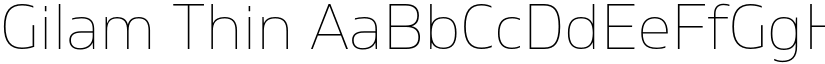 Gilam Thin font