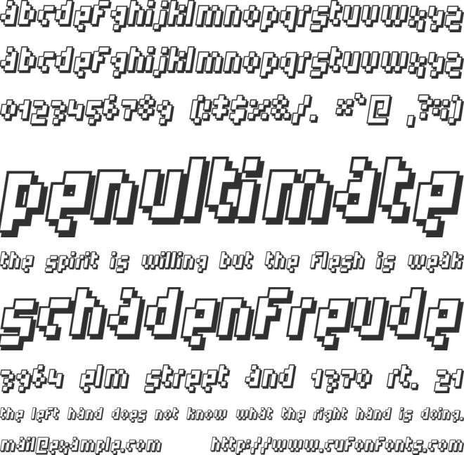 Humanoid font preview