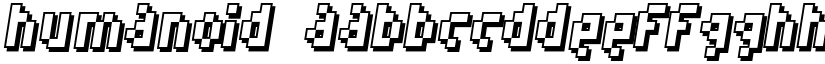 Humanoid font