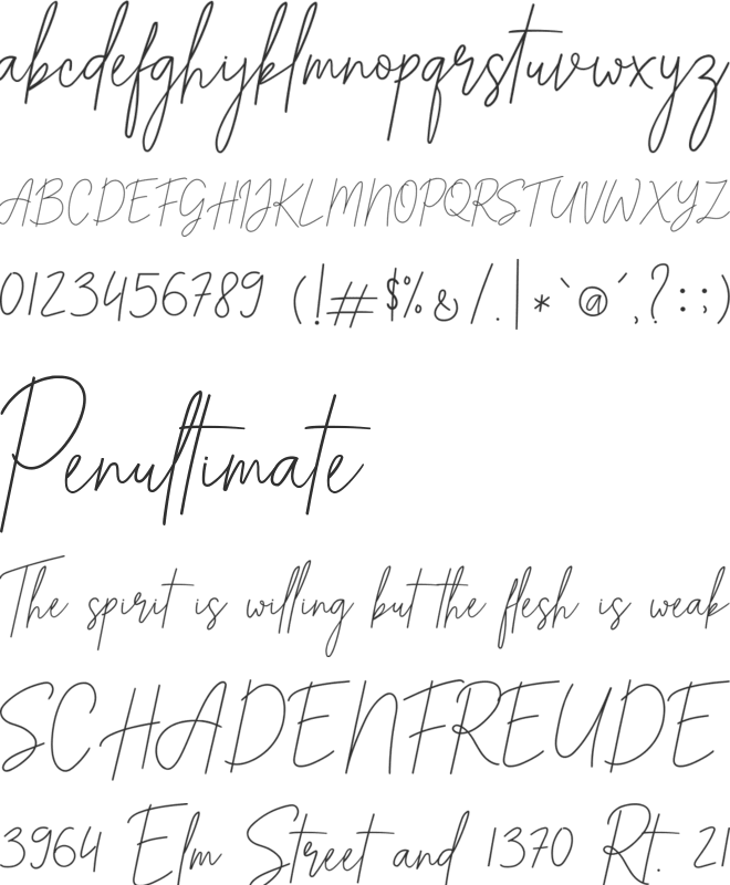 Alexander Lettering font preview