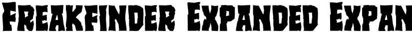 Freakfinder Expanded Expanded font