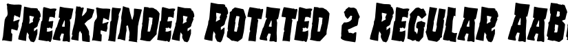 Freakfinder Rotated 2 Regular font