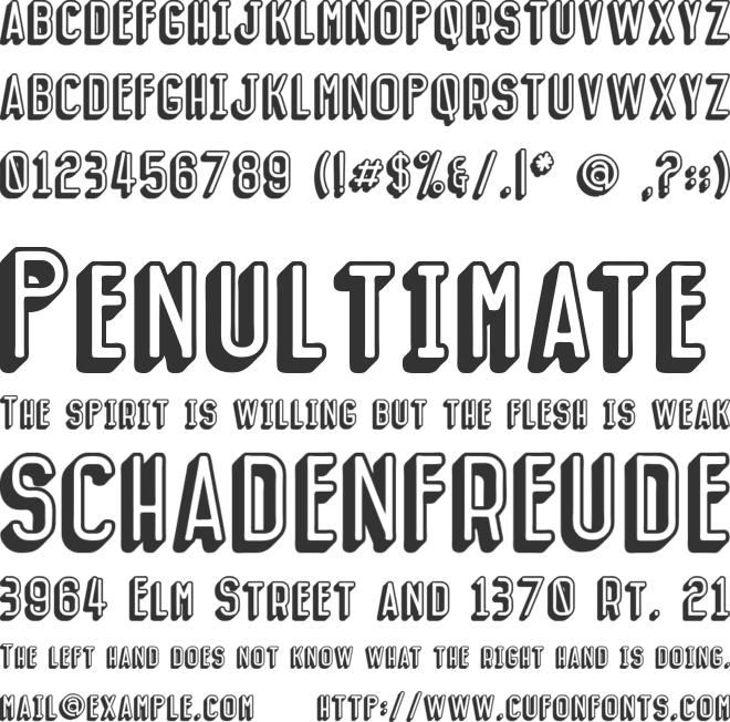 Gallagher font preview