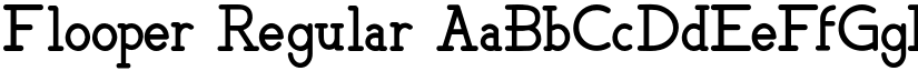 Flooper Regular font