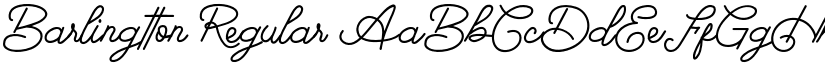 Barlingtton Regular font