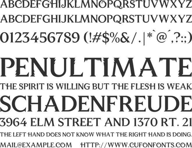 Wizard World font preview