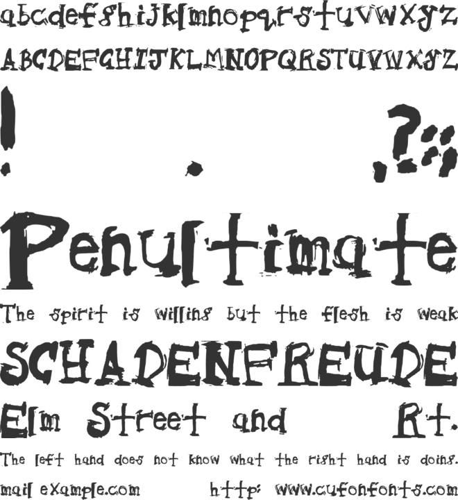 Ships Cargo font preview