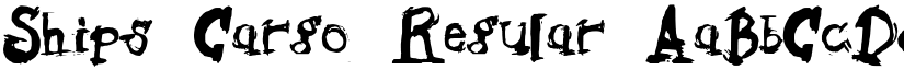 Ships Cargo Regular font
