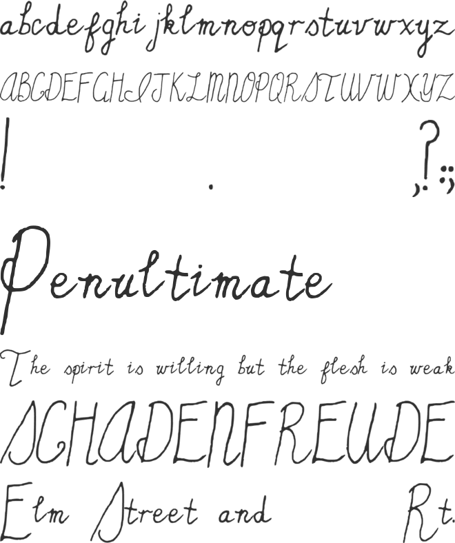 Sincerely Yours font preview