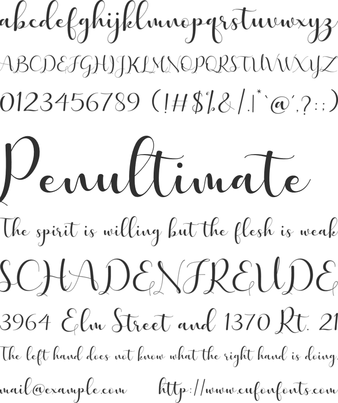 lovely valentine font preview