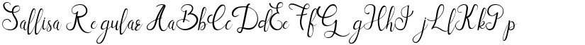 Sallisa Regular font