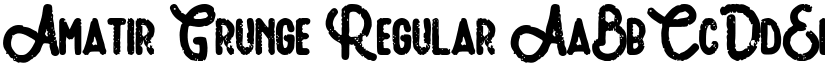 Amatir Grunge Regular font