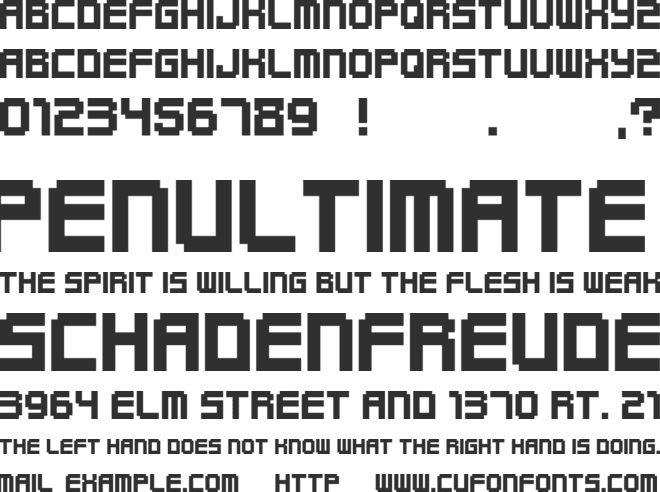 Funky font preview