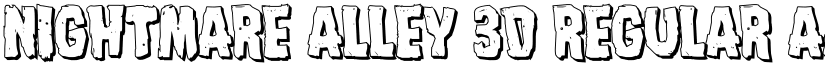 Nightmare Alley 3D Regular font