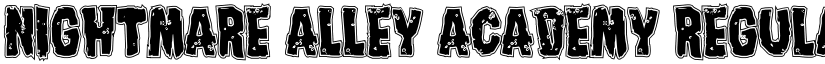 Nightmare Alley Academy Regular font