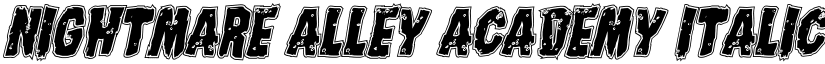Nightmare Alley Academy Italic Italic font