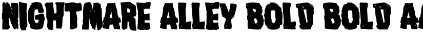 Nightmare Alley Bold Bold font