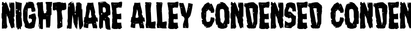 Nightmare Alley Condensed Condensed font