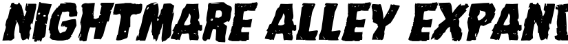 Nightmare Alley Expanded Ital Expanded Italic font