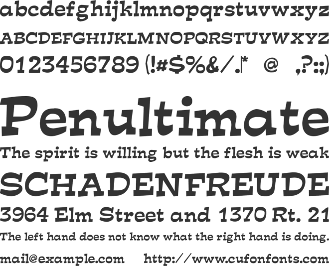 Mirisch font preview