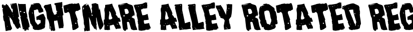 Nightmare Alley Rotated Regular font