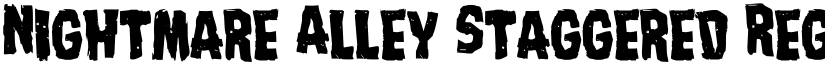 Nightmare Alley Staggered Regular font