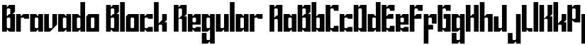 Bravado Block Regular font