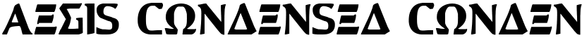 Aegis Condensed Condensed font