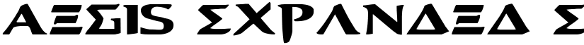 Aegis Expanded Expanded font