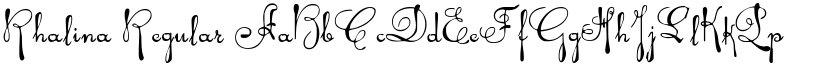 Rhalina Regular font