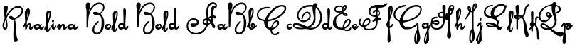 Rhalina Bold Bold font