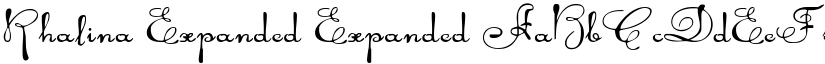 Rhalina Expanded Expanded font