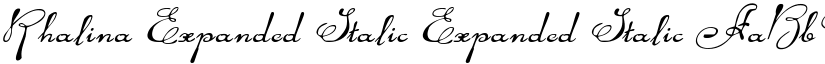 Rhalina Expanded Italic Expanded Italic font