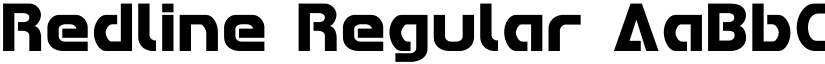 Redline Regular font