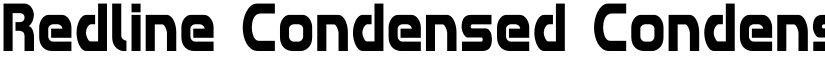 Redline Condensed Condensed font