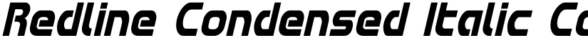 Redline Condensed Italic Condensed Italic font