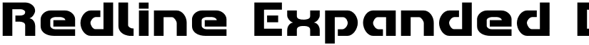 Redline Expanded Expanded font