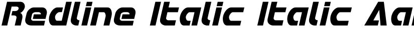 Redline Italic Italic font
