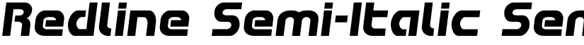Redline Semi-Italic Semi-Italic font