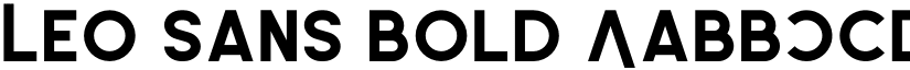 Leo Sans Bold font